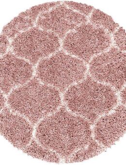 Ayyildiz Teppiche Hochflor-Teppich SALSA 3201, rund, Höhe: 50 mm, auch rechteckig, Pflegeleicht / Strapazierfähig / Shaggy/ Wohnzimmer