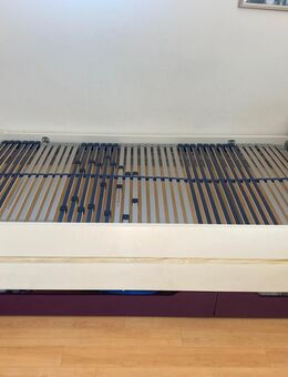 Jugendbett Wellemöbel inkl. 2 Beistellkästen+Hängeschrank - Augsburg