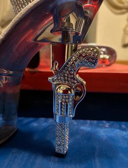 High Heels, Plateau, transparent, 41, Strass, absoluter Hingucker, NEU - Aidenbach