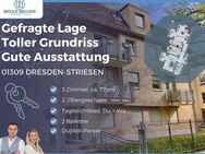 Genießen in Striesen! 3 Zimmer, 2 Balkone, Bad mit Dusche und Wanne, Gäste-WC, TG-Stellplatz! - Dresden
