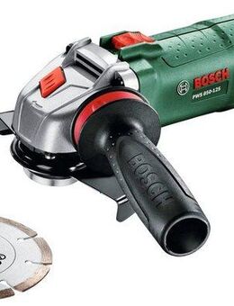 Bosch Home & Garden Winkelschleifer PWS 850-125, mit Diamanttrennscheibe