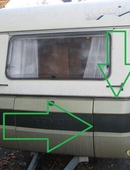 Fendt Seitenteil für Gaskastendeckel gebraucht LINKS zB 470er BJ 90/92 - Bugfrontdeckel / Bugklappe / Gasklappe / Flaschenkastendeckel / Flaschenkastenabdeckung - Schotten Zentrum