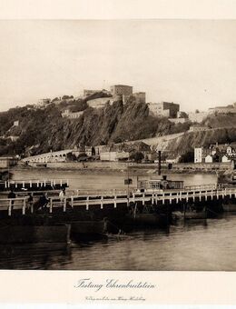Koblenz. Ehrenbreitstein. Große Kupferätzung n. Fotografie um 1900 - Bautzen