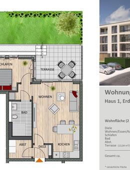 Wohnen mit Garten 65 m² Erdgeschosswohnung in Top-Lage am ISOTEC-Campus - Bergisch Gladbach