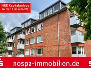 GUT vermietete Hochparterre Eigentumswohnung mit Balkon und PKW Stellplatz im Herzen von Husum - Husum (Schleswig-Holstein)