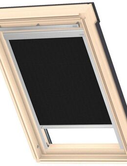 Verdunklungsrollo DBL M06 4249, VELUX, verdunkelnd, ohne Bohren, in Führungsschienen, VELUX »Pick & Click!«, alufarbene Führungsschienen & Griffleiste
