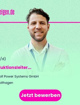 Produktionsleiter (m/w/d) - Wolfhagen