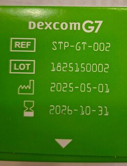 Dexcom G7 sensor Blutzuckermessgerät neu haltbar bis 31.10.2026 - Bad Wildungen