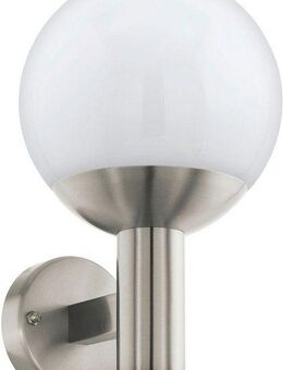 EGLO Deckenleuchte NISIA-Z, Leuchtmittel wechselbar, ohne Leuchtmittel, Deckenleuchte in silber aus Edelstahl - inkl. E27 - 9W