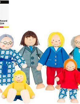 goki Biegepuppe Biegepuppen-Set (Set, 6-tlg), 3 Generationen