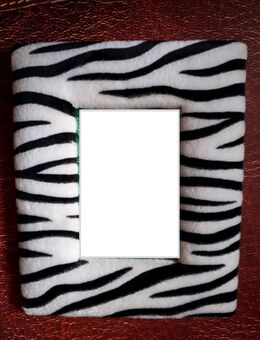 Bilderrahmen Plüsch Teddystoff Tiger o. Zebra - Frankfurt (Main) Zeilsheim