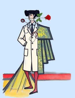 Van Stegi inspiret durch Bernhard Buffet Torero40x30cm Signier - Düsseldorf