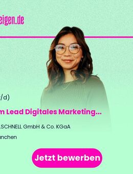 Team Lead (m/w/d) Digitales Marketing (ohne Social Media) - München