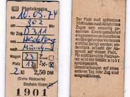 DB Platzkarte anno 1974 (T12b) - Sinsheim