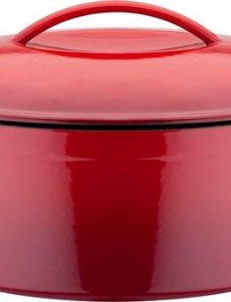 GSW Bräter Red Shadow, Gusseisen, oval,Dunstzapfen im Deckel z.Garen im eigenen Saft, 33x25cm, Induktion