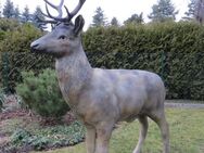 Dekofigur Hirsch stehend Maxi XXL Gartendeko Tierfigur - Hergisdorf