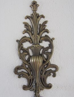 Antik Wand-Kerzenhalter, Messing - Horgen