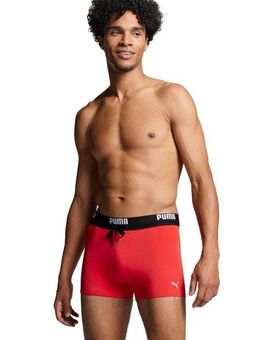 PUMA Badepants PUMA SWIM MEN LOGO SWIM TRUNK elastischer Logobund mit integriertem Kordelzug