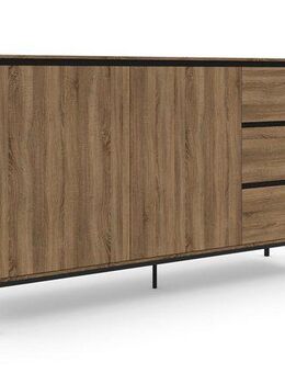 INOSIGN Sideboard Bari, Kommode mit 2 Türen und 3 Schubkästen, Breite 140 cm