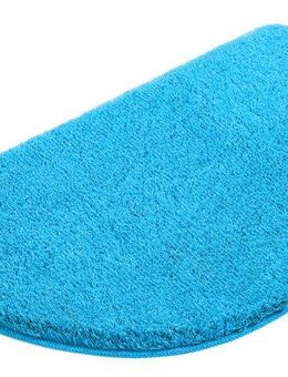 my home Badematte Merida, Badvorleger, Badezimmer Teppich, Höhe 32 mm, rutschhemmend beschichtet, fußbodenheizungsgeeignet, schnell trocknend, strapazierfähig, Kunstfaser, halbrund, Badteppich, Uni Farben, rechteckig, rund & als 2-tlg. Set erhältlich