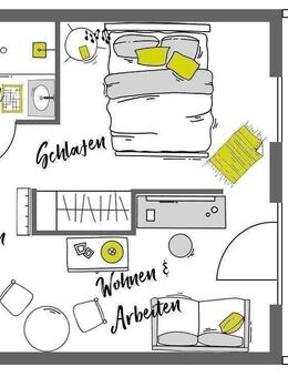 Möbliertes Suite mit Balkon - Nur für 1 Person! - Berlin