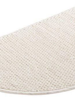 my home Badematte Dalia, Badvorleger, Badezimmer Teppich, Höhe 4 mm, fußbodenheizungsgeeignet, strapazierfähig, Baumwolle, halbrund, Baumwolle, Badteppich, Badematten auch als 2-teiliges Set erhältlich