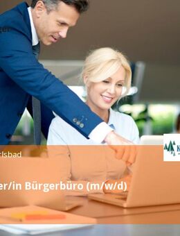 Mitarbeiter/in Bürgerbüro (m/w/d) Teilzeit - Karlsbad