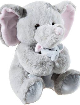 Heunec® Kuscheltier Misanimo, Elefant mit Baby, 25 cm
