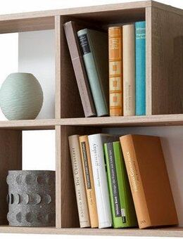 FMD Wandregal Nora, Regal kompakt für Bücher und Accessoires, 100 cm breit, 53 cm hoch
