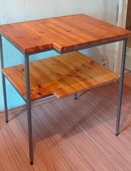 Echtholztisch Ecktisch Eckelement Kirschholz Buche Edelstahl - Berlin