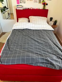 Boxspringbett rot 120cm*200cm - Hepberg