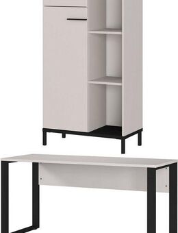 GERMANIA Büromöbel-Set GW-Rovigo, (2-tlg), Schreibtisch mit Knieblende, Made in Germany