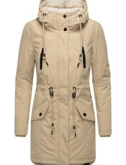 Ragwear Wintermantel Elsien wasserdichter Winterparka mit Teddyfell-Futter