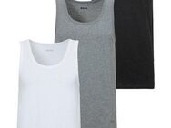 BOSS Unterhemd Tank Top 3P CO (Packung, 3-St) mit Rippbündchen