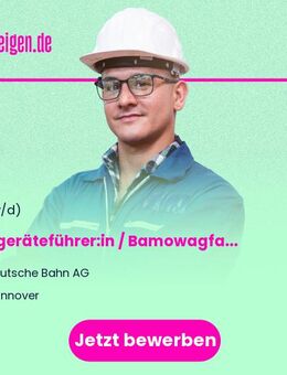 Baugeräteführer:in / Bamowagfahrer:in Gleisbau für BAMOWAG Lok - Magdeburg
