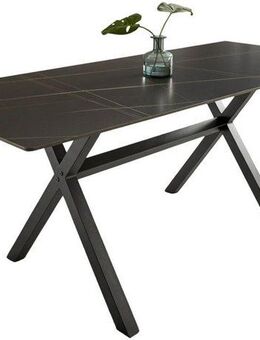 OTTO home Esstisch Cazie, aus Sicherheitsglas mit drehbarer Tischplatte und verstellbaren Füßen