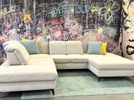 Sofa Couch Wohnlandschaft Silber Sitztiefenverstellung Neu - Delmenhorst