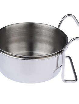 TIAKI Futternapf aus Edelstahl zum Einhängen - 140 ml / Ø 7,5 cm