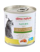 6 x 280 g Almo Nature HFC Natural zum Sonderpreis! - Huhn mit Lachs in 00000
