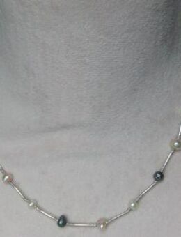 Perlencollier, 925 Silber - Stemmen