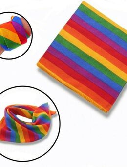 Regenbogen Halstuch Armband Tuch Armtuch 55x55cm Armbinde Kopftuch Binde 8,90 €* - Villingen-Schwenningen
