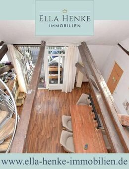 Charmante Maisonnette-Wohnung mit Galerie und Südbalkon in Schöppenstedt - Schöppenstedt
