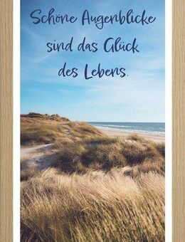 Bönninghoff Bild mit Rahmen, Düne, Sprüche, Strand (1 St), BxH: 23x49 cm