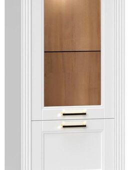 Home affaire Vitrine Tara (H/B/T): 132/66/48cm) lackiert mit wasserbasiertem UV-Lack, Soft-Close-Funktion