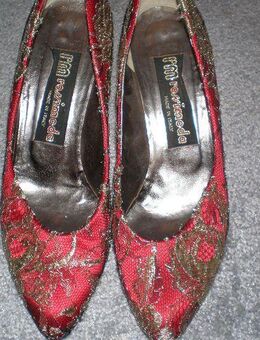 Pumps, rot, Gr. 38,5, zu verkaufen - Berlin Charlottenburg-Wilmersdorf