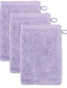 Möve Waschhandschuh Superwuschel, (Set, 3-St), Waschhandschuh Set mit Bordüre, 100% Premium Cotton Baumwolle, weich