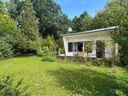Idyllisches Waldgrundstück mit Bungalow und Finnhütte nahe Grimma - Colditz
