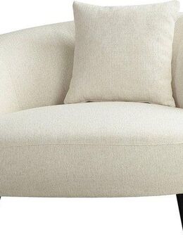 ATLANTIC home collection Loungesessel Olivia, XXL-Sessel, Nierenform-Sessel mit Zierkissen im Originalbezug