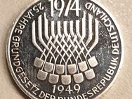 5,-DM 1974 F, Silber, jetzt 75 Jahre Grundgesetz - Schleswig