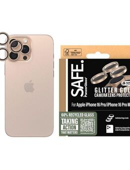 SAFE by PanzerGlass Kameraschutzglas Camera Lens Protection für Apple iPhone 16 Pro, Apple iPhone 16 Pro Max, Kameraschutz, Schutzglas, Linsenschutz, kratz- & stoßfest